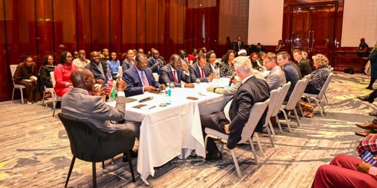 President William Ruto During A Meeting With Kenyans In Germany On September 14, 2024. Photo/Pcs. Diaspora Remittance