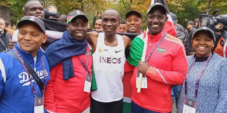 President Willaim Ruto With Kipchoge In 2019/. Photo/ William Ruto Facebook