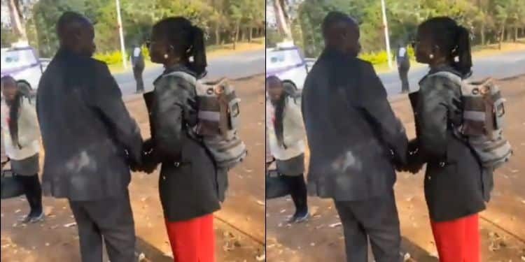 Screengrabs Of A Video Of A Directorate Of Criminal Investigations (Dci) Officer Harassing Citizen Tv Journalist Agnes Oloo.