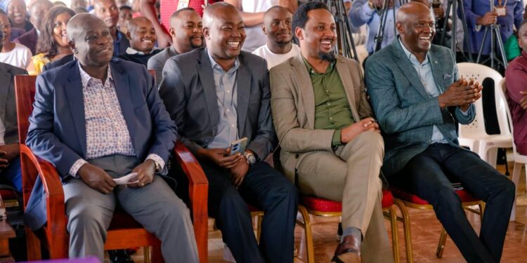 Ousted Deputy President Rigathi Gachagua Seated Alongside Kiambu Senator Karungo Thang’w