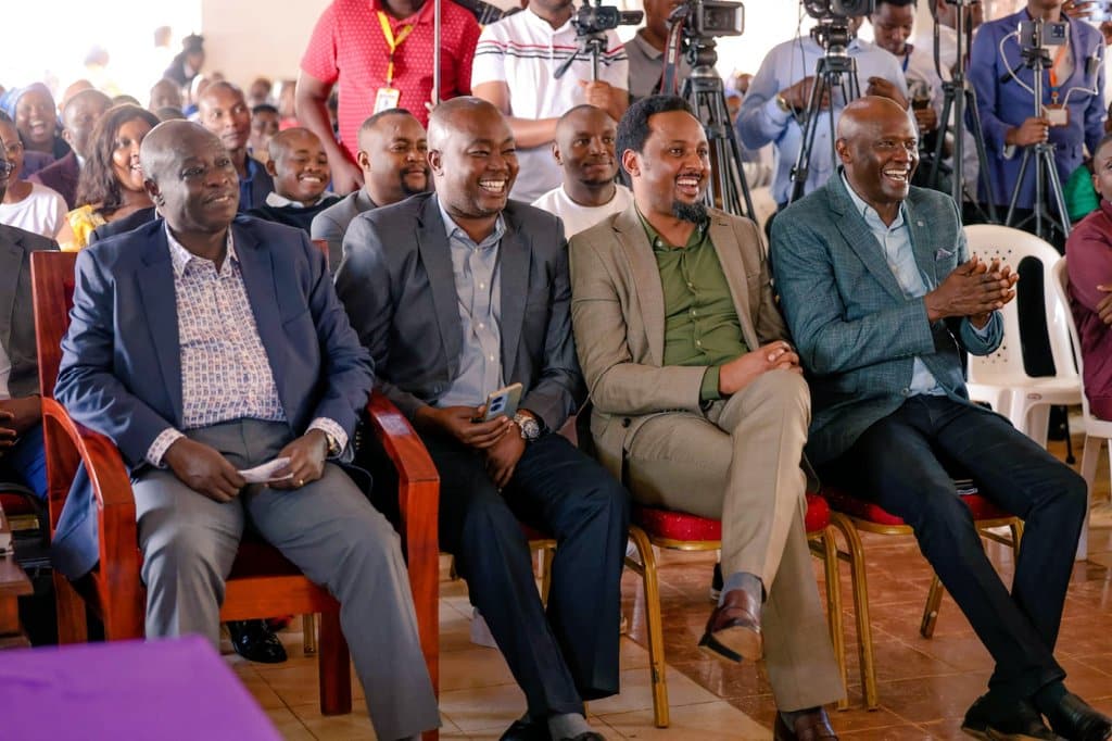 Gachagua To Take Maina Njenga To Icc Ousted Deputy President Rigathi Gachagua Seated Alongside Kiambu Senator Karungo Thang’w