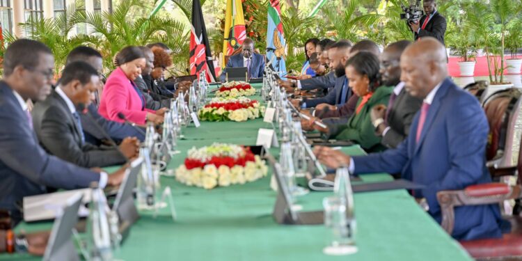 President William Ruto Chairs A Cabinet Meeting On December 17, 2024. Photo/Pcs.