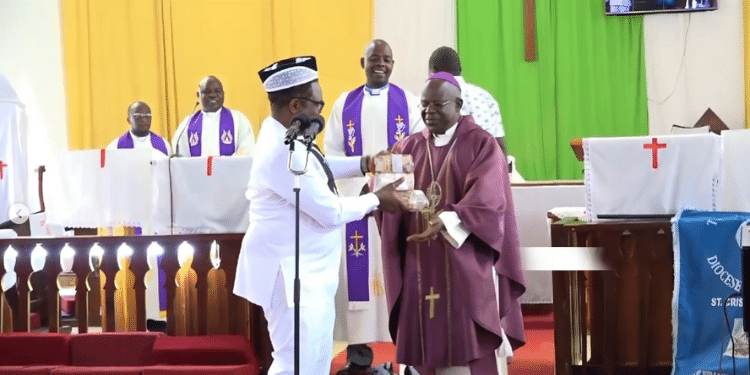 Joho &Amp; Junet Put Odm On Spot, Ruto'S Order On University Exams &Amp; Twists In Bamburi Cement Takeover Bungomacounty Governor Kenneth Lusaka Hands Over Money To Bungoma Bishop. Photo/ Screen Grab