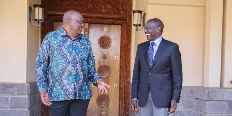 Former President Uhuru Kenyatta Meets President William Ruto In Gatundu.