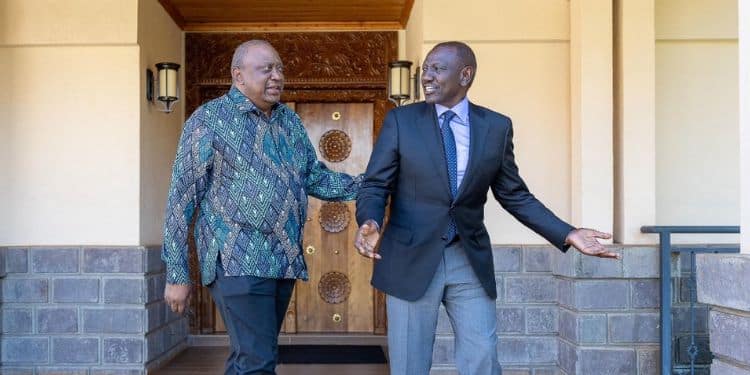 Former President Uhuru Kenyatta Meets President William Ruto In Gatundu.