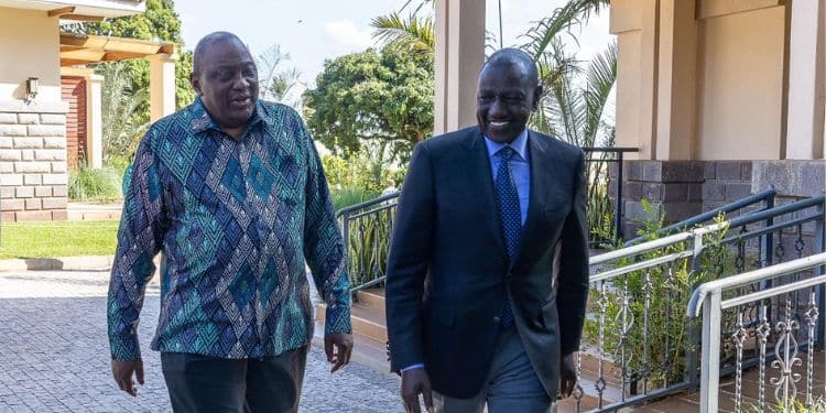 Former President Uhuru Kenyatta Meets President William Ruto In Gatundu.