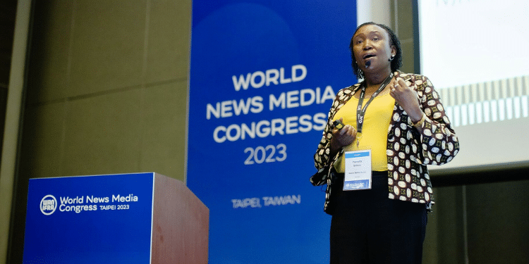 Journalist Pamella Sittoni At The World Media Congress. Photo/World Association Of Publishers
