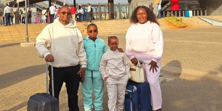 Bonfire Adventures' Managing Director Sarah Kabu And Ceo Simon Kabu And Their Children. Photo/Sarah Ig