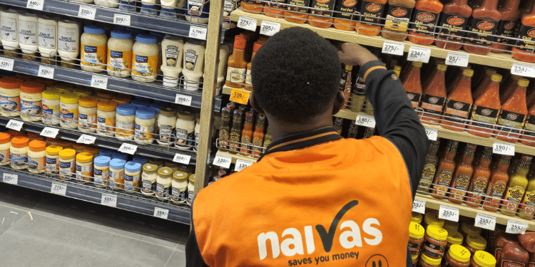 Naivas Supermarket Ruaraka Closed Following Signs Of Collapsing An Attendant At Naivas Supermarket. Photo/Naivas X