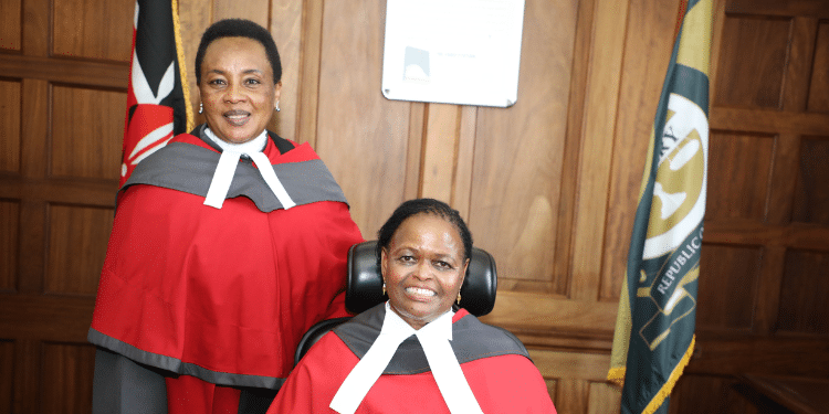 Chief Justice Martha Koome With Hon Dcj And Vice President Of The Supreme Court Philomena Mwilu. Photo/Judiciary/ Jsc