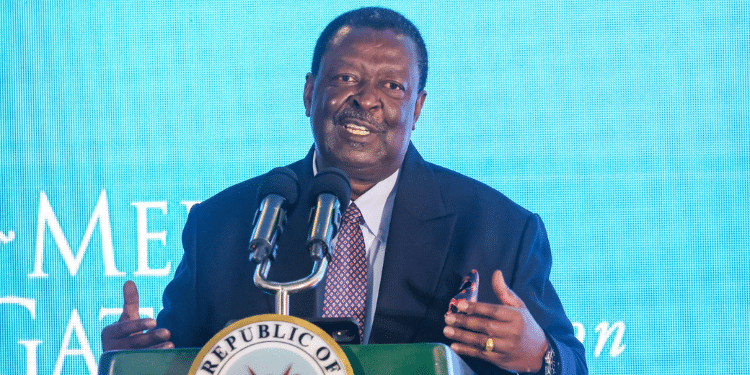 Govt Explains Why 64 Kenyans Are Still Stranded In Foreign Country After Rescue Pcs Musalia Mudavadi. Photo/Ministry Of Interior X