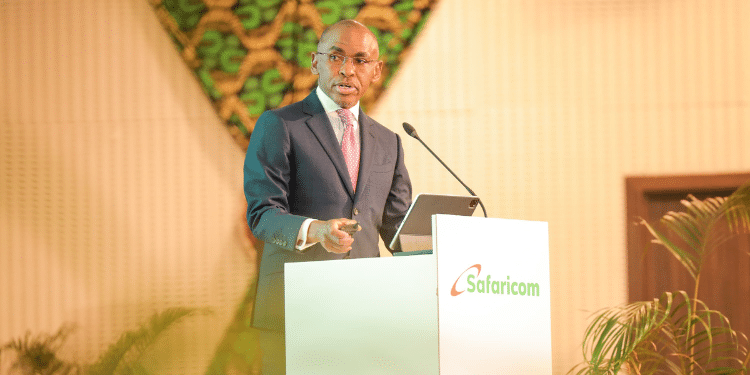 Safaricom Announces Dividend For Shareholders Safaricom Ceo, Peter Ndegwa Speaking At A Past Function. Photo/Peter Ndegwa X