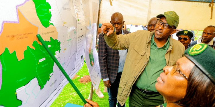 Environment Cabinet Secretary Aden Duale At The Kaberua Tree Nursery Expansion Initiative. Photo/Ministry Of Environment