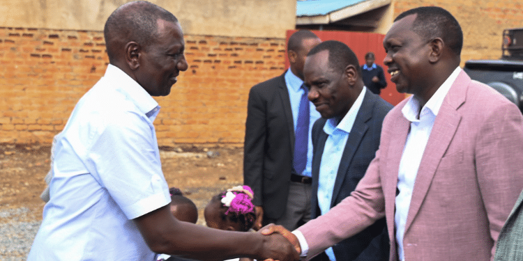 Kapseret Mp Oscar Sudi Welcomes President William Ruto To The Opening Of This New Church Sanctuary At Aic Kipkorgot In Ainabkoi Constituency Uasin Gishu County.