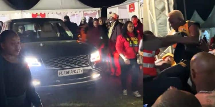 Diamond Platinum In Nairobi For Kenyan Artist Willy Paul At Furaha City Fest.