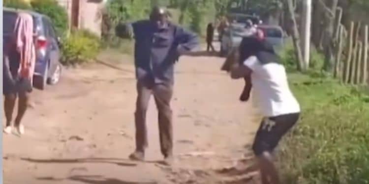 Screengrabs Of Mourners Attacked By Bees At Funeral.