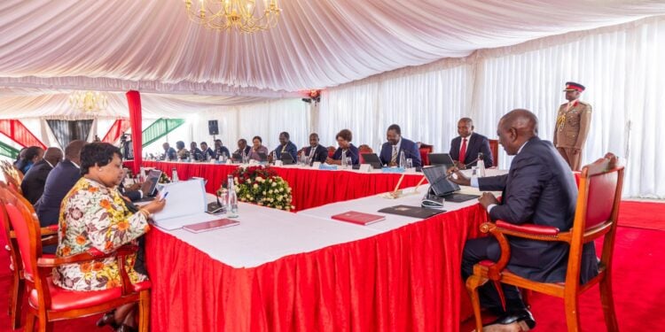 State House Explains Future Of Staff In Scrapped And Merged Parastatals State House, President Ruto While Chairing A Cabinet Meeting At State Lodge, Kakamega On January 21, 2025. Photo/Pcs.
