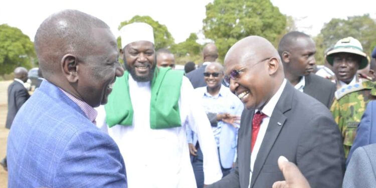 President William Ruto With Former Head Of Government Delivery Services Peter Mbae In A Past Photo Photo Peter Mbae