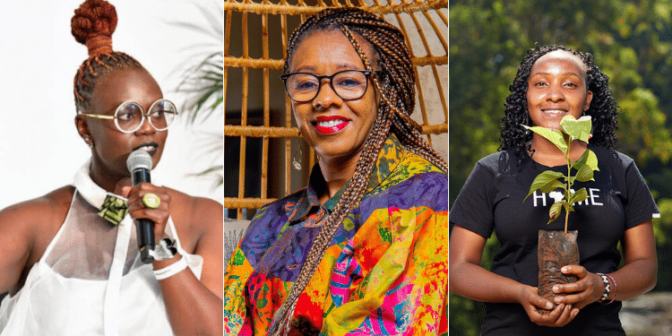 Caroline A. Wanga, Carol Abade And Elizabeth Wathuti. Photo/ Wanga, Abade And Wathuti