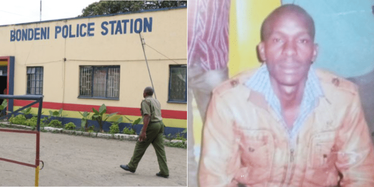 Autopsy Reveals How Man Died After Spending 4 Days In Police Cell A Collage Of Bondeni Police Station And The Late Festus Muthui. Photo/ Nmg