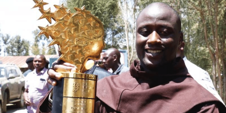 Global Teacher Award Winner 2019 Mwalimu Peter Tabichi. Photo/The Standard