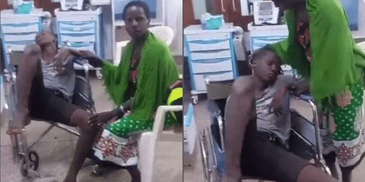 Collage Of Boy In Hospital After Being Bitten By A Snake. Photo/ Screengrab Omondi Ig