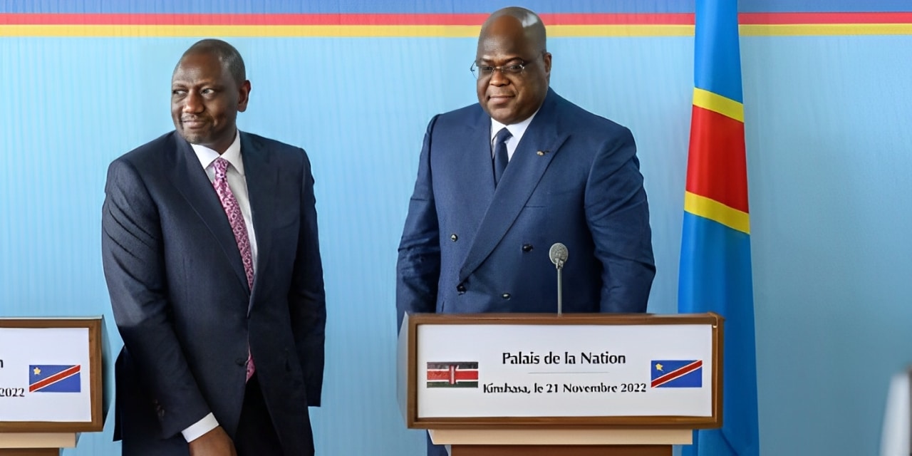 President William Ruto And Dr Congo President Felix Tshisekedi.