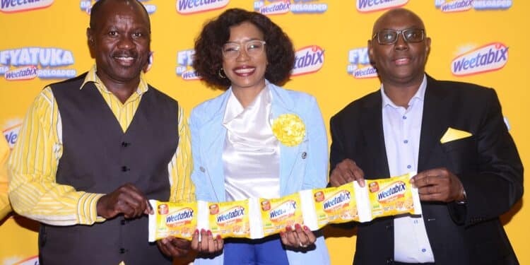 From Right To Left Weetabix Ea Ceo Dominic Kimani, Head Of Marketing Ascah Ogara And Finance Director Sebastian Nthama. Photo/ File