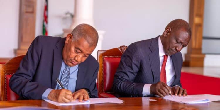Uda Clarifies Kindiki'S Role In New Party After Merger With Anc President William Ruto And Governor Issa Timamy. Photo/Uda