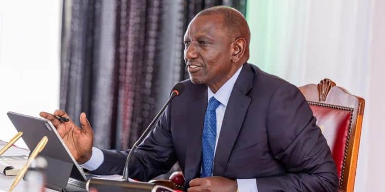 President William Ruto During A Cabinet Meeting At State Lodge, Kakamega.