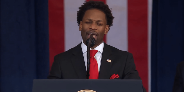 Detroit Pastor Lorenzo Sewell During Trump'S Inauguration. Photo/ Screen Grab