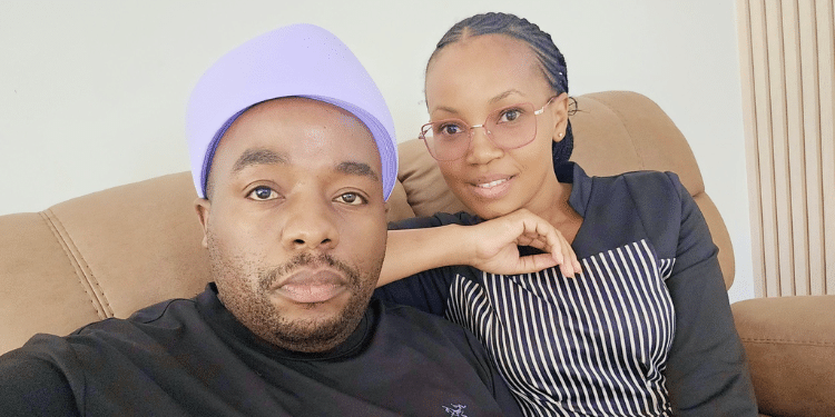 Kikuyu Musician Karangu Muraya With Second Wife Carol Kim. Photo/Karangu Fb