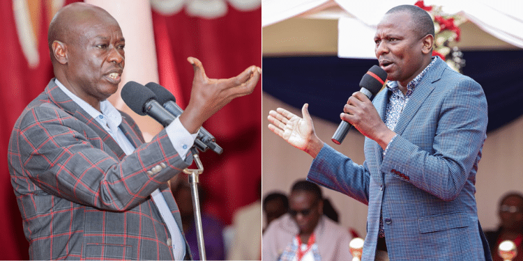 A Collage Of Rigathi Gachagua And Kimani Ichung’wah. Photo/Dpcs.