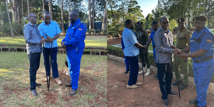 Eliud Lagat (Kenya Police) And Gilbert Masengeli (Administration Police), Held A Security Consultative Meeting With Senior Nps Officers From All Sub-Counties In Nandi,