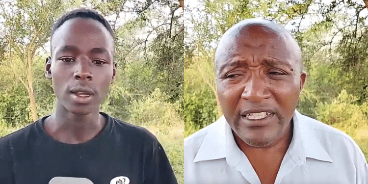 A Photo Collage Of Richard Musyoka And Alfred Maithya. Photo/ Screengrab Soo Tv. Mukuku