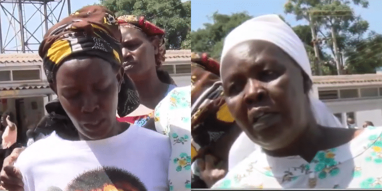 Man Sets Girlfriend On Fire Over Food Fire Grace Wanja’s Sisters Mary Wangari And Lucy Muthoni Addressing The Media. Photo/Screengrab Ntv.
