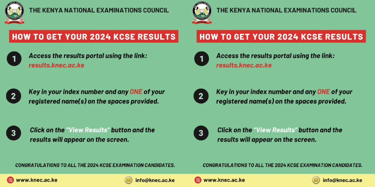 How To Access 2024 Kcse Results. Photo/Knec.