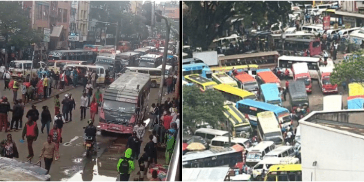 Nairobi Cbd Traffic Disrupted As Matatu Owners Block Roads