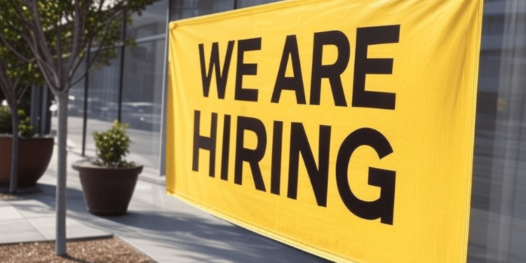 A Stock Photo Of We Are Hiring.