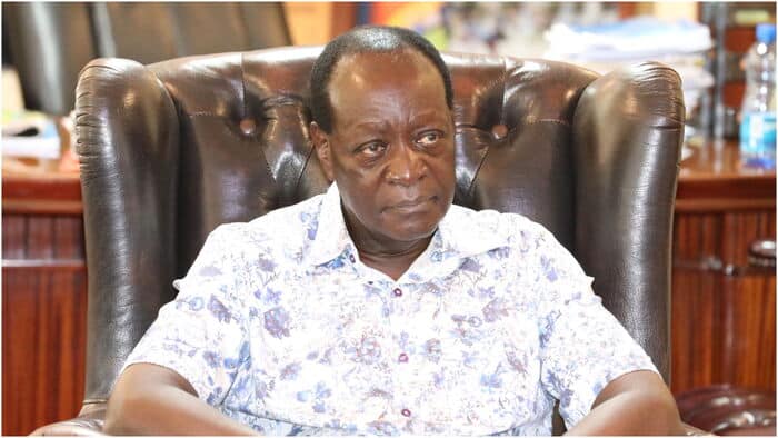 Vihiga County Governor Wilber Ottichilo During A Meeting At County Offices On Monday, January 20, 2025.