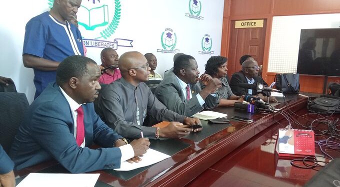 Uasu Staff Holding A Press. Photo/ Kbc