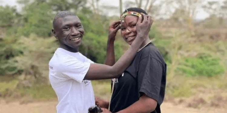 Kenyan Musician Stevo Simple Boy With Ex Wife Grace Achieng'. Photo/Simple Boy Ig