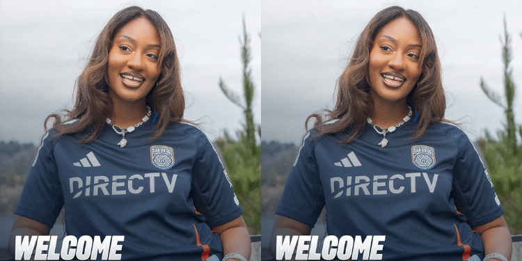 Nigerian Singer In Sandiego Fc Jersey. Photo/Sandiego Fc Ig