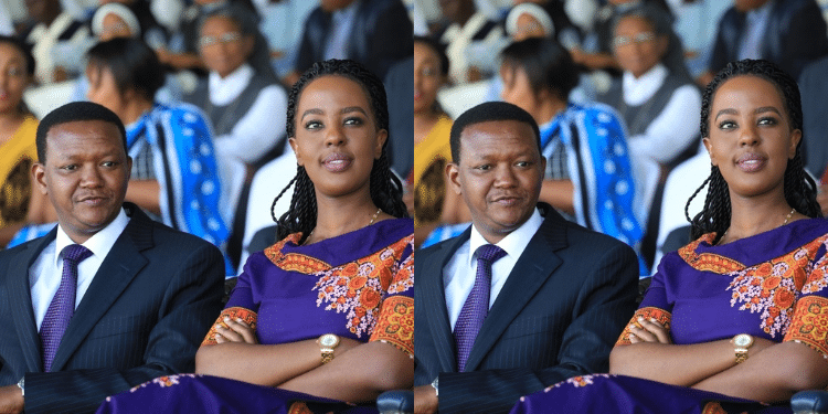 Collage Of Lilian Ng'Ang'A And Ex Husband Cs Alfred Mutua. Photo/Lilian Ig