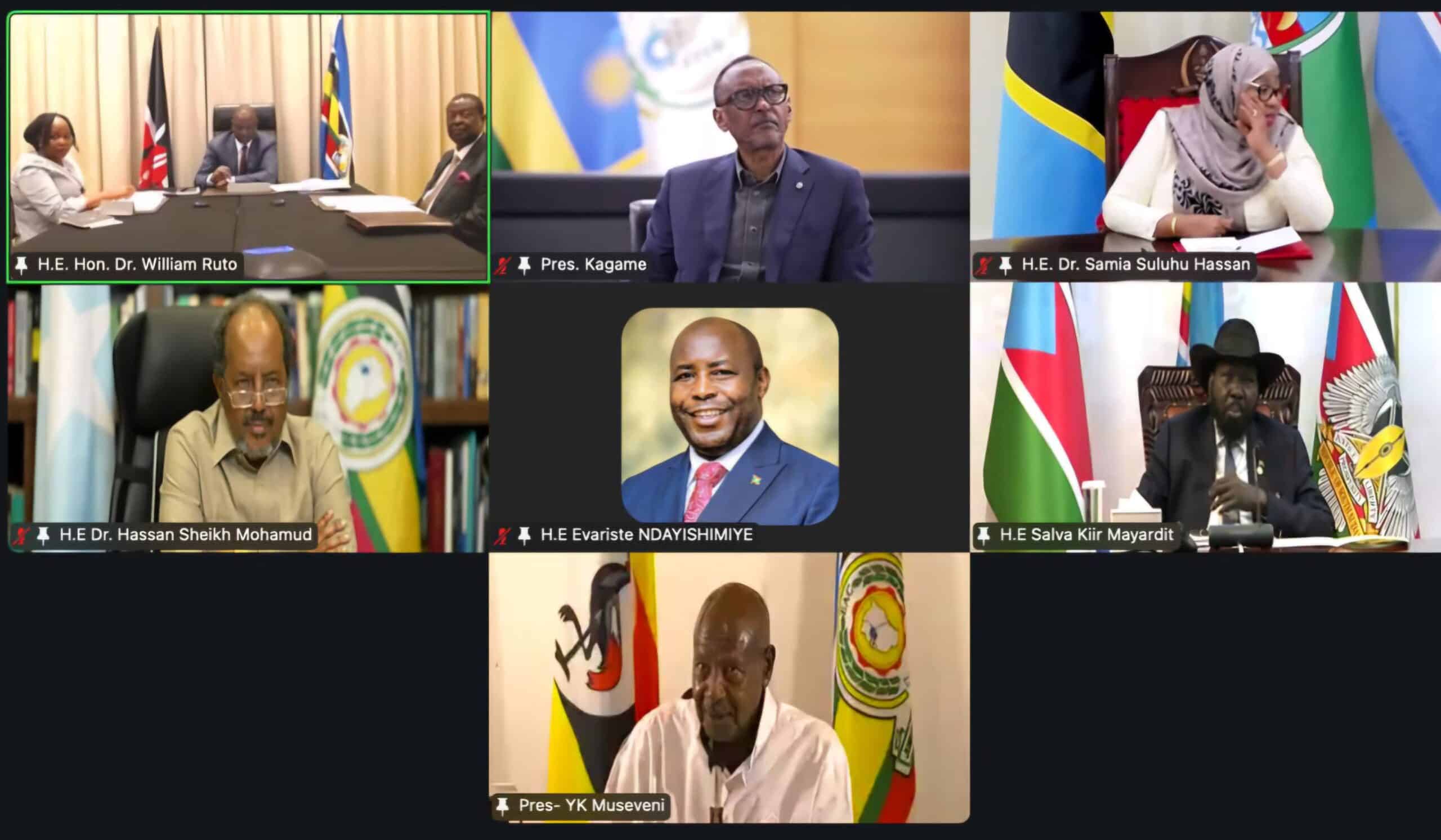 Leaders During A Joint Eac-Sadc Summit On The Situation In Drc At State House, Dar Es Salaam, Tanzania. Photo/Pcs.
