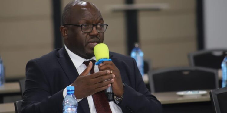 Psc Ceo Peter Leley During A Consultative Discussion With The Parliamentary Committee On Administration And Internal Security On November 6,2023. Photo/ Leley X. National Police Service Commission