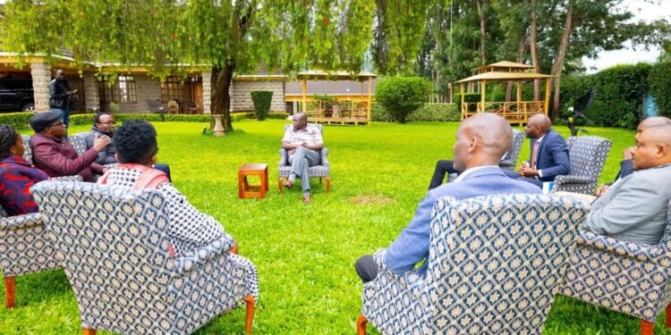 Riggy G Meets Group Of Leaders From Muranga, Kirinyaga, Kiambu, And Meru Counties. Photo/ Gachagua Wamunyoro Residence