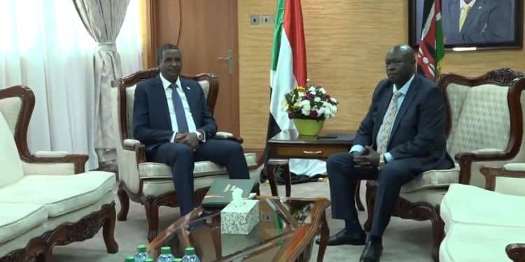 Former Deputy President Rigathi Gachagua With Sudan’s Paramilitary Rapid Support Forces (Rsf) Leader, Mohamed Hamdan Dagalo.