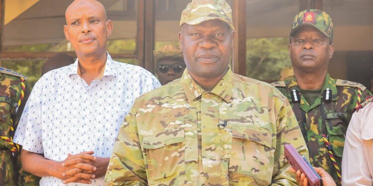 Deputy Inspector General Of Police Gilbert Masengeli And Dci Director Amin Mohamed During The Launch Of Operation Ondoa Jangili,’ On February 3, 2025. Photo/Nps.