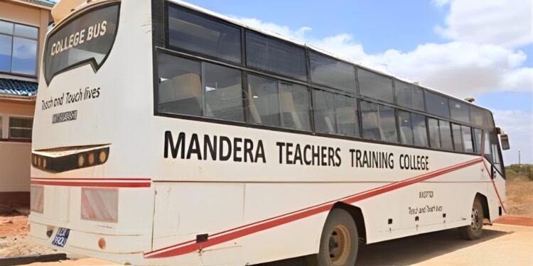 Mandera Teachers Training College Bus.